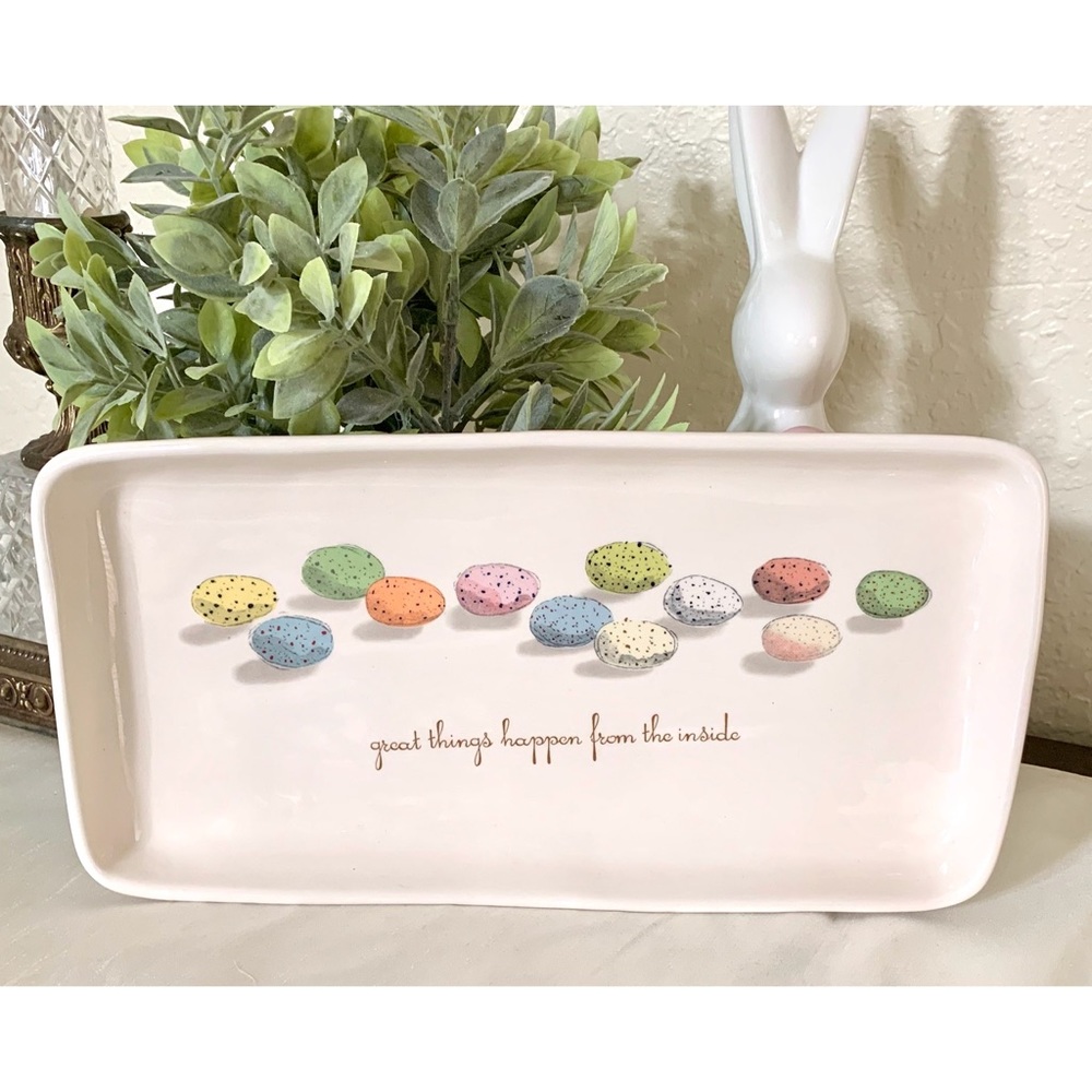 Rae Dunn Speckled Egg Easter Platter/Tray